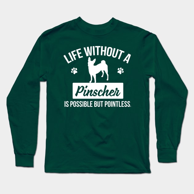 Pinscher Long Sleeve T-Shirt by nektarinchen